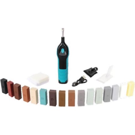 Kit de retouche carrelage - avec 16 bâtonnets de cire colorés- réf : EPB0200 - PAVILIFT