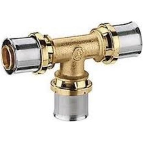 Raccordo giacomini a t a pressare multipinza 16x16x16 - giacomini (1/2)