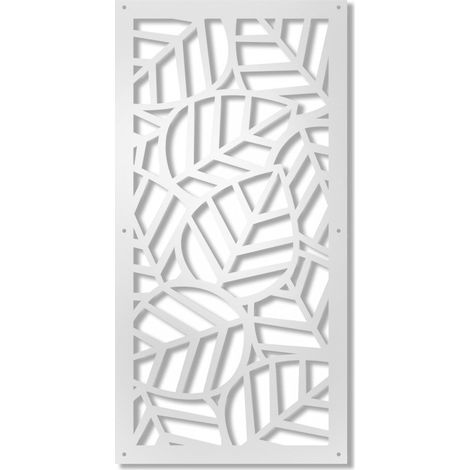 TROPICA - Pannello traforato in PVC - Colore: bianco - Misura: 47x94 cm