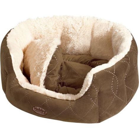Nobby Hundebett & Katzenbett Ceno oval 55 x 50 x 21 cm beige-braun Transportboxen & Decken