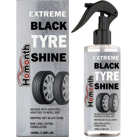 Reifenglanzspray für Autoreifen: Praktisch für die tägliche Reinigung und Pflege, Fleckenentfernung und Runderneuerungspflege – 100 ml -- BIEMMEDUE (1/5)
