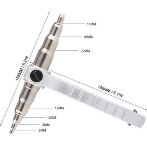 Expander de Tube de Cuivre Manuel, Conditionneur d'outil d'emboutissage de Tuyau de Cuivre Maintiennent la Réparation Outil Universel d'expansion de Réfrigérationdengyank (1/4)