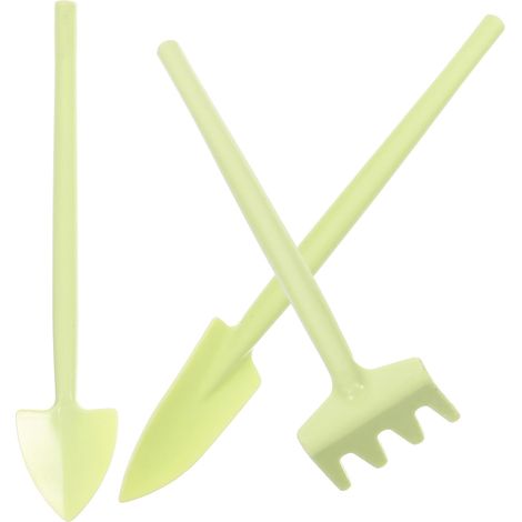 Jeu de 3 Mini Outils de Jardinage en Plastique pour Plantation et Culture Sol, Léger Usage Domestique (1/5)