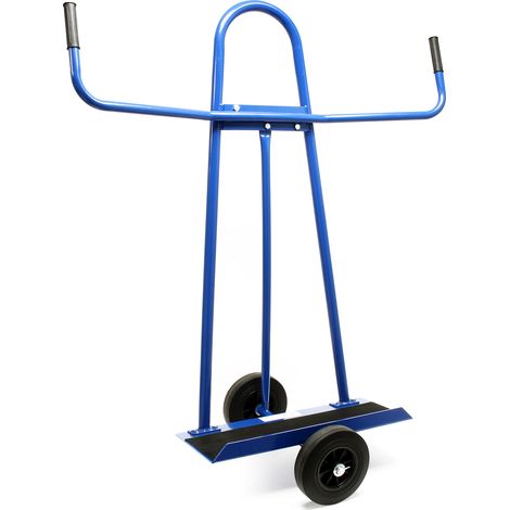 Carro porta paneles hasta 300kg con 2 ruedas de goma maciza para el transporte de objetos grandes (1/5)