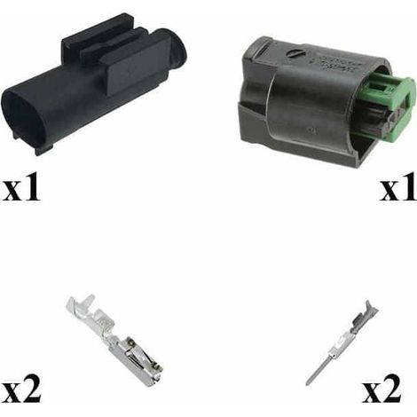Kit connettore serie MQS maschio femmina 2 vie Cod A