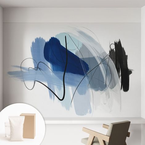 Carta Da Parati - Fotomurale In Vlies - per Decorazione pareti - Per La Cucina Camera Da Letto Per La Soggiorno Astrazioni colorate 152x104 cm (1/5)