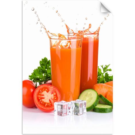 Selbstklebendes Poster – Wandsticker Gemüsesaft Natur 40x60 cm (1/3)