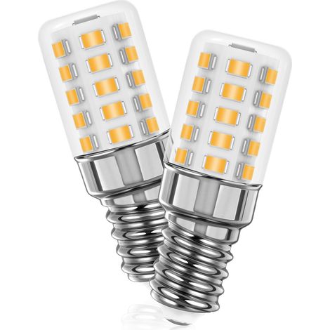 XEPHO Ampoule LED E14 3W 2700K blanc chaud, remplace 30W halogène AC220-240V, non dimmable, lampe à sel, machine à coudre, lot de 2 (1/5)