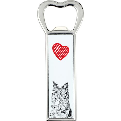 Mudi Pastore Ungherese - un apribottiglie con un cane, un apri-frigo personalizzato, un regalo unico per uomo di Art-Dog (1/5)
