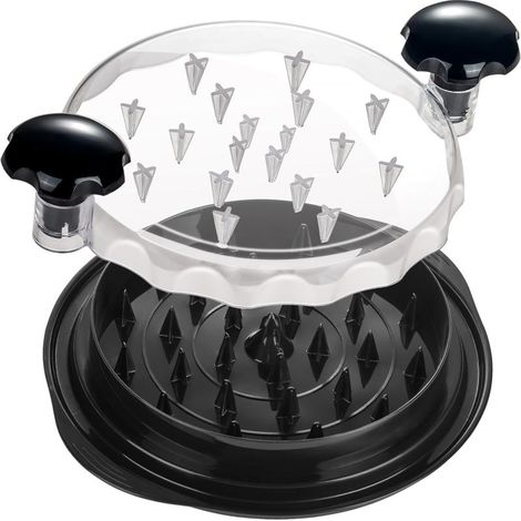 30 cm Hähnchenzerkleinerer, 4 Kugellager, ergonomischer Griff, rutschfester Boden, spülmaschinenfest (BPA-frei)