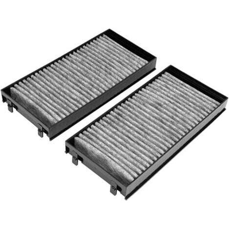 Lot de 2 filtres à pollen/habitacle, compatibles avec BMW X5 E70 et X6 E71 - 64316945586 - Anti-poussière et hypoallergéniques - Haute qualité