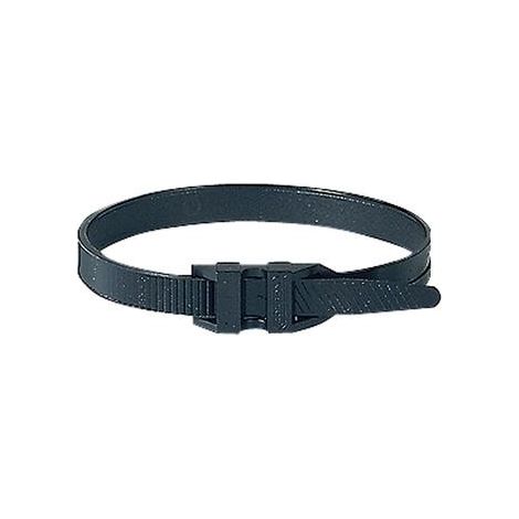100 Collare di serraggio nero con dentatura esterna 123 x 9 22