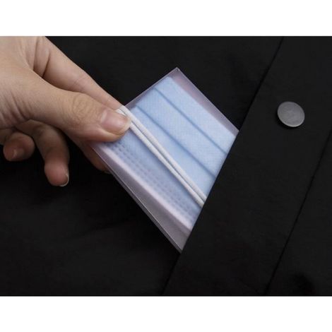 Boîte De Rangement Pour Masque - Plastique PP Étanche Et Antipoussière - Portable Pliable Réutilisable - 30 Pièces (1/4)