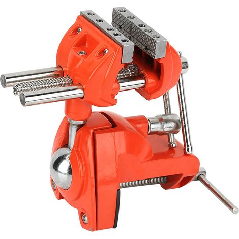Mini-Drehschraubstock, 360° drehbar, verstellbare Backenbreite 70 mm, Tischklemme für Werkbank und Holzbearbeitung (1/5)