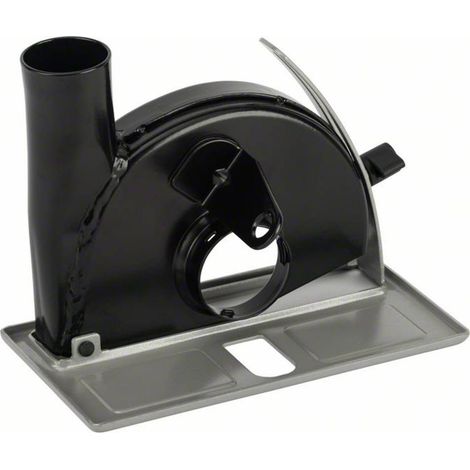 Glissières de guidage avec raccord d'aspiration pour tronçonnage 100/115/125 mm – Aspiration Ø 35 mm – Réglage profondeur de coupe – Pour meuleuses Bosch