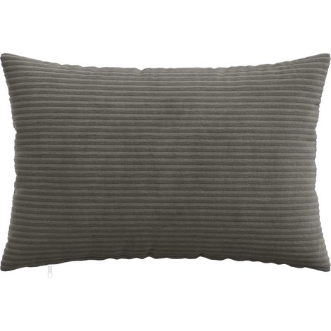 vidaXL Funda de almohada 2 pcs HEERLEN Gris oscuro 30 x 50 cm pana (1/2)