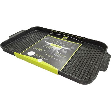 Bistecchiera piastra griglia per arrostire barbecue anche induzione o fornelli da cucina gas (1/5)