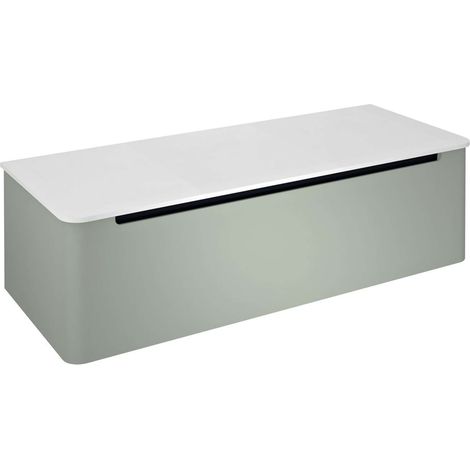 Sapho Kerala - Mobile lavabo 120x48x35 cm, 1 cassetto, verde KR120-4444 (1/5)