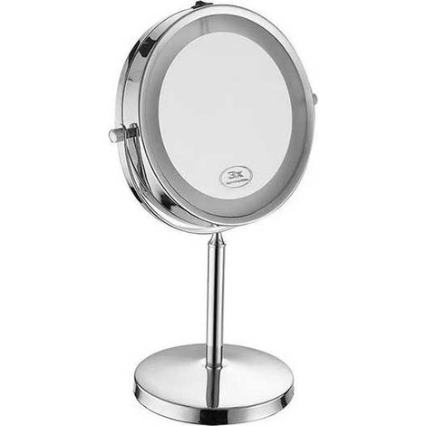 V-TAC Specchio LED 3W Double face Rotabile (ingranditore 3x) D:170mm Bianco Freddo IP44 (1/5)