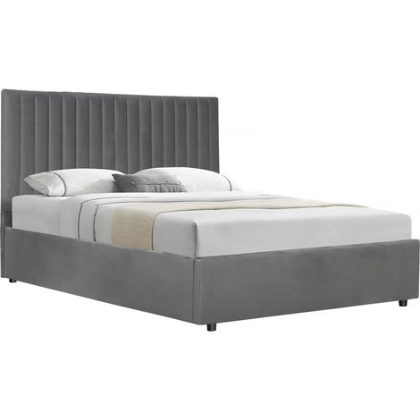 Cama con baúl "Mia" - 140 x 190 cm - Gris (1/5)