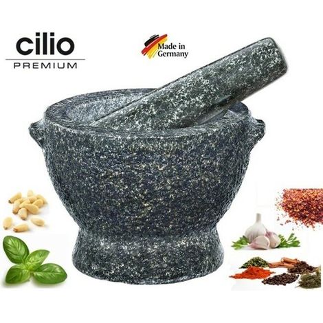Mortaio in granito Cilio David, diametro 13 cm, 2,6 kg (1/5)