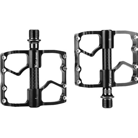 Fahrradpedale, ultraleicht, rutschfeste Eigenschaft, Schwarz (1/2)