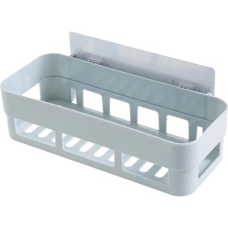 Etagere Adhesive Salle De Bain - Support Murale Sans Perçage Pour Savons Téléphone Et Accessoires - Compatible Carrelage Métal Surface Lisse - 1 Pièce (1/5)