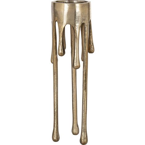 Bougeoir Doré Élancé – Design Intemporel Richmond - Or brossé de style contemporain (1/5)