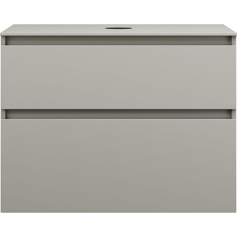 burgbad Lin20 meuble sous-lavabo avec plan de toilette, 2
