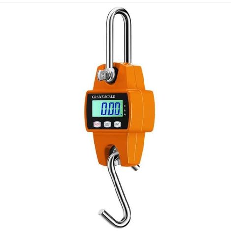 Balance de grue numérique, balance électronique suspendue 300 kg 660 lb, balance suspendue industrielle avec capteur précis, mini balance LCD portable avec crochet pour usine de ferme de chasse (1/5)