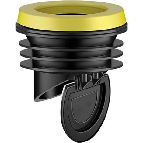 Clapet anti odeur pvc 100, joint de toilettes anti-odeur avec clapet anti-retour pour tuyaux en PVC de 100 à 110 mm (noir) Label (1/4)
