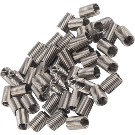 50pcs M101.25 steel wire thread insert, thread protection sleeve, thread repair 2.5D (1/5)