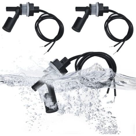 LaBlanc - 3er Set Wasserstandssensoren, Schwimmerschalter für, Wasserstandssensor Pumpe Automatischer Niveauschalter für Aquarium Pool
