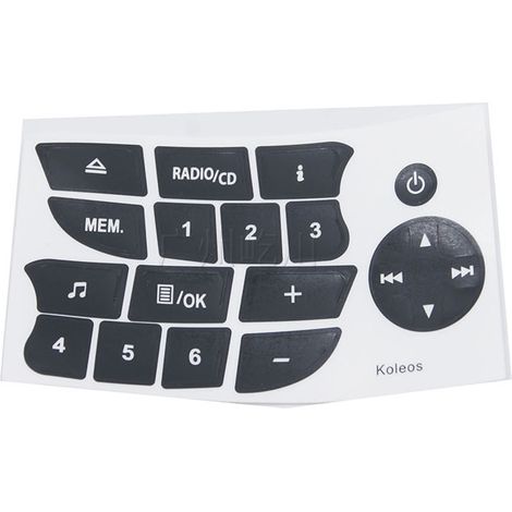 Autocollants pour tableau de bord TZ-11 compatibles avec Renault Clio et Megane. Accessoires auto. (1/2)