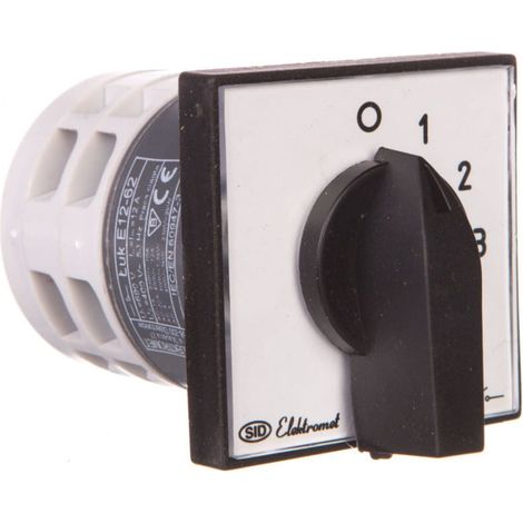 Nockenschalter 0-1-2-3 3P 12A IP65 mit Abdeckplatte Arc E12-62 921262