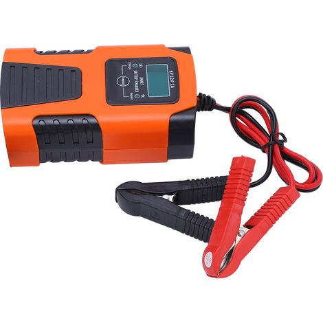 Chargeur de batterie intelligent, chargeur automatique à 3 étapes avec protection intégrée, écran LCD, prise UE AC 100-240 V (1/5)