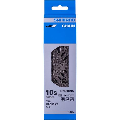 Chaîne Shimano 10 vitesses 116 maillons CN-HG95 + axe