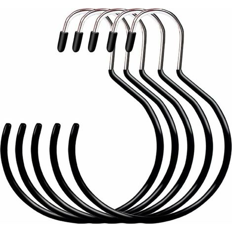 Paquet de 5 crochets pour manteaux, crochets pour écharpes, crochets de suspension polyvalents, supports de rangement pour armoire, rangement pour manteaux et sacs (1/5)