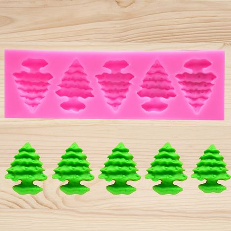 Weihnachtliche Silikon-Kuchenform, DIY-Mehrzweck-Dekorationsform für Schokolade, Fondant und Gebäck, Größe Nr. 12, wiederverwendbar und flexibel. (1/3)