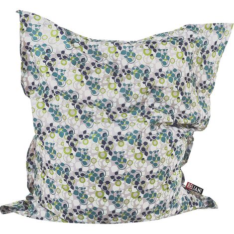 Fodera per pouf a sacco grande in nylon con cerniera, impermeabile e resistente 140 x 180 cm multicolore FUZZY (1/5)