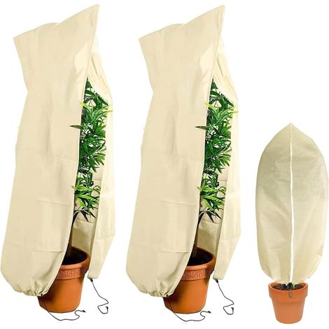 2 Pièces Housse Hivernage Plante Exterieur, Voile D Hivernage pour Plantes Exterieur, Toile Hivernage Plante Exterieur,Voile D Hivernage, pour Tous Types De Plantes Et Arbustes (1/5)