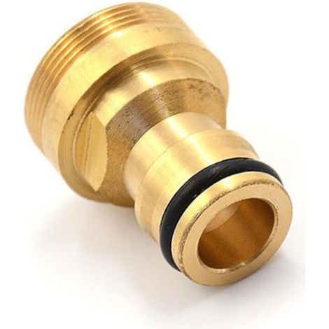 Adaptateur de raccord rapide mâle en laiton pour robinet d’arrosage de jardin, 1 pièce (1/5)