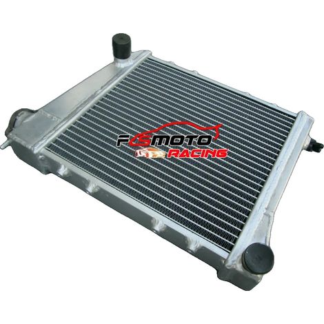 Radiador de aluminio, 270x258x40 mm, compatible con Austin Rover Mini Cooper 850/1000/1100/1275, transmisión manual, 30% más de refrigeración. (1/5)