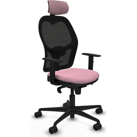Piqueras-y-Crespo Jorquera Chaise de bureau rose confortable (1/3)