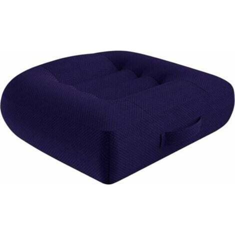 [JAMAIS UTILISÉ] Rehausseur de siège de voiture pour adulte - Coussin orthopédique - 40 x 40 cm - Ergonomique - Pour table à manger, chaises de fauteuil roulant/chaises de jardin/canapé - Bleu (1/4)