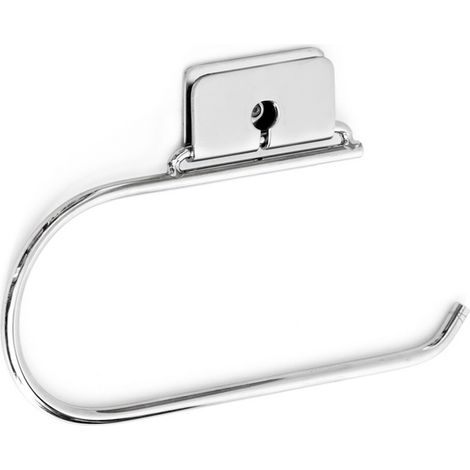 Metaform - Porta rotolo aperto da parete Cromo in Acciaio cromato Mod. Grip