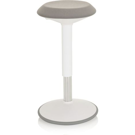 Stehhocker / Stehhilfe BALANCE SIT III W Stoff weiß / grau hjh OFFICE (1/5)