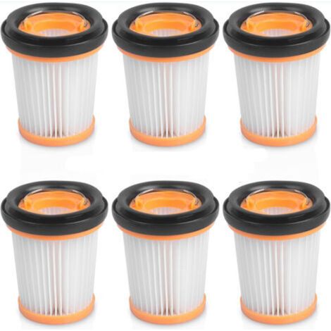 Pack of 6 washable WV220 filters for Shark WandVac WV200WV201 WV205 cordless handheld vacuum cleaner (1/4)