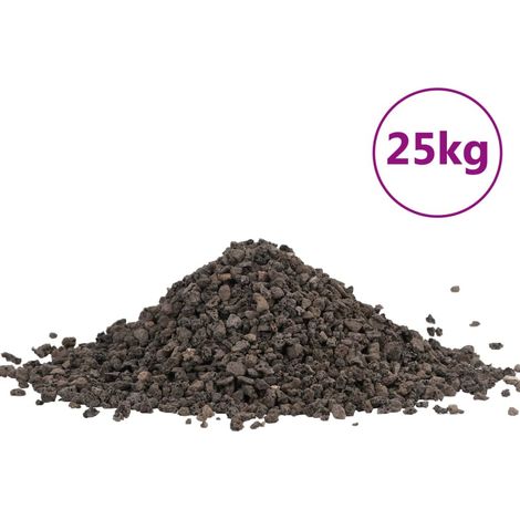 vidaXL Grava de basalto negra 25 kg 5-8 mm (1/2)