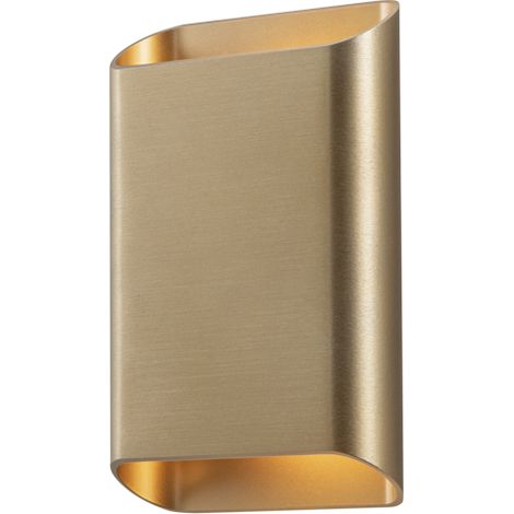 PLAK Applique a Parete LED 14W IP65 Biemissione 3000K CRI90 in Metallo Finitura Oro - Illuminazione di Design per Interni Rossini Group (1/5)